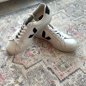 Veja White and Black Sneakers